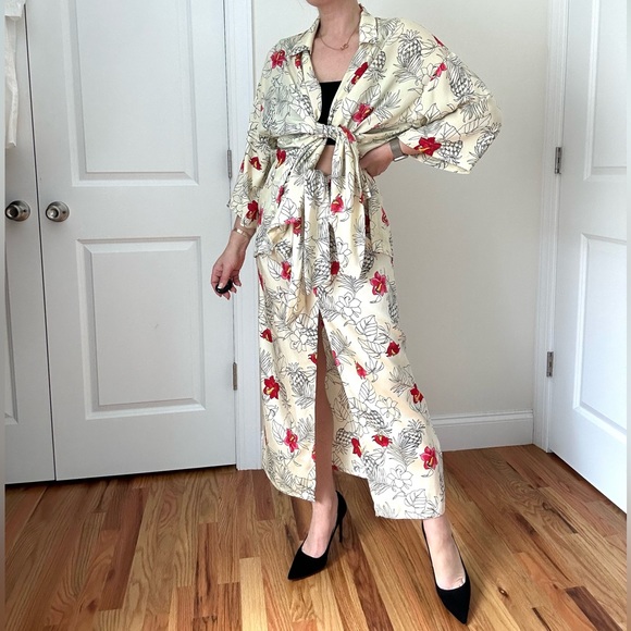 Zara Tropical Printed Skirt Set - Picture 4 of 12